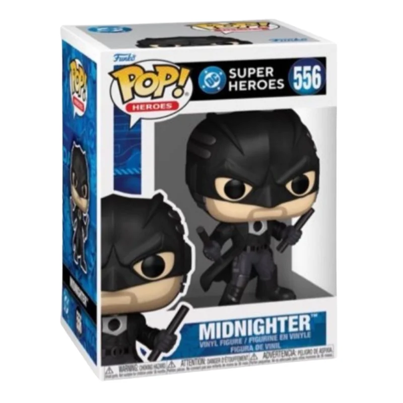 Funko Pop Midnighter 556 DC Comics en su caja con vista lateral de la tienda de figuras coleccionables online spain dreampsop especializada en funko pop y youtooz