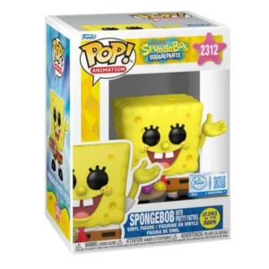 Funko Pop Spongebob 2312 SE GITD Spongebob Squarepants en su caja con vista lateral de la tienda de figuras coleccionables online spain dreampsop especializada en funko pop y youtooz