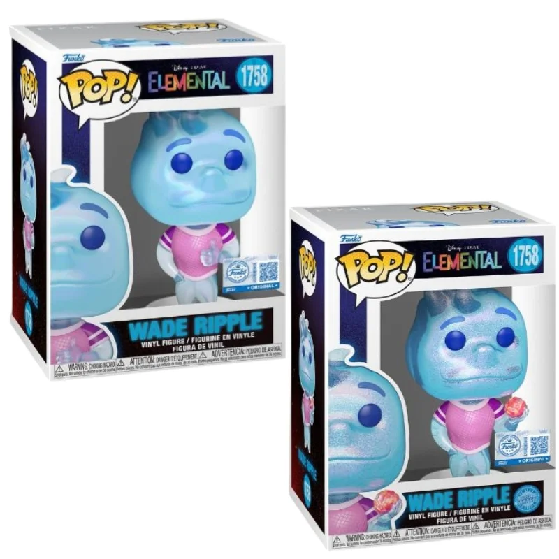 Funko Pop Wade Ripple 1758 SE Bundle Disney Elemental en sus cajas con vista lateral de la tienda de figuras coleccionables online spain dreampsop especializada en funko pop y youtooz