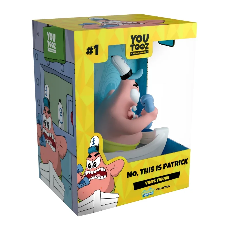 YouTooz Patricio 1 SpongeBob en su caja con vista lateral de la tienda de figuras coleccionables online spain dreamspop
