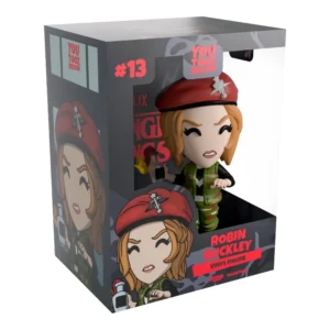 Youtooz Robin Buckley 13 Stranger Things en su caja con vista lateral de la tienda de figuras coleccionables online spain dreamspop