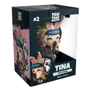 Youtooz Tina 2 Borderlands en su caja con vista lateral de la tienda de figuras coleccionables online spain dreamspop