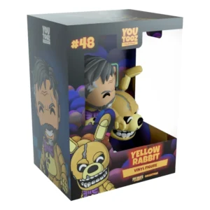 Youtooz Yellow Rabbit 48 Five Nights at Freddy's en su caja con vista lateral de la tienda de figuras coleccionables online spain dreamspop