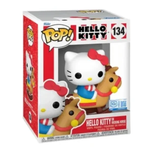 Funko Pop Hello Kitty on Rocking Horse 134 SE Premium Sanrio en su caja con vista lateral de la tienda de figuras coleccionables online spain dreampsop especializada en funko pop y youtooz