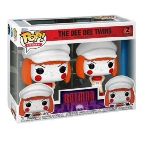 Funko Pop 2 Pack The Dee Dee Twins DC Comics en su caja con vista lateral de la tienda de figuras coleccionables online spain dreampsop especializada en funko pop y youtooz