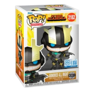 Funko Pop Armored All Might 2182 SE My Hero Academia en su caja con vista lateral de la tienda de figuras coleccionables online spain dreampsop especializada en funko pop y youtooz