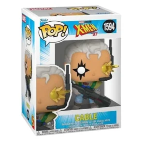 Funko Pop Cable 1594 X-Men en su caja con vista lateral de la tienda de figuras coleccionables online spain dreampsop especializada en funko pop y youtooz