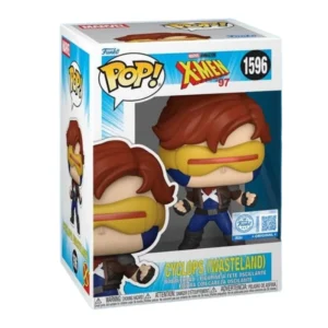 Funko Pop Cyclops 1596 SE X-Men en su caja con vista lateral de la tienda de figuras coleccionables online spain dreampsop especializada en funko pop y youtooz