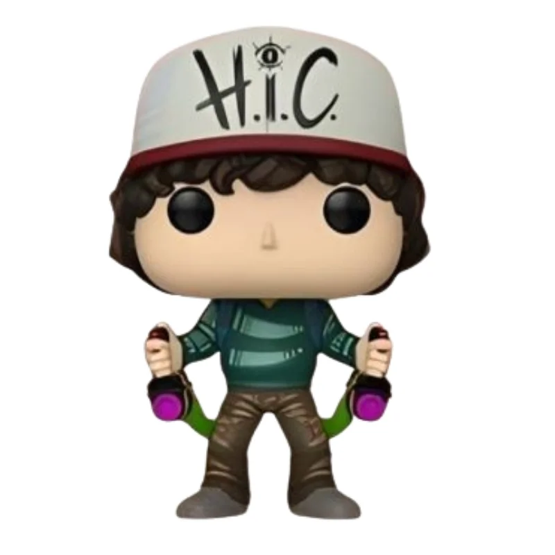 Funko Pop Dustin 2462 Stranger Things fuera de su caja con vista frontal de la tienda de figuras coleccionables online spain dreampop especializada en funkos y youtooz