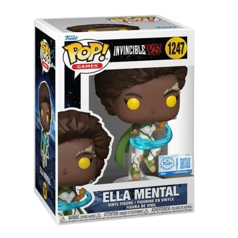 Funko Pop Ella Mental 1247 SE Invincible en su caja con vista lateral de la tienda de figuras coleccionables online spain dreampsop especializada en funko pop y youtooz