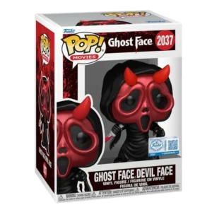 Funko Pop Ghost Face Devil Face 2037 SE en su caja con vista lateral de la tienda de figuras coleccionables online spain dreampsop especializada en funko pop y youtooz