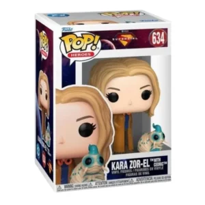 Funko Pop Kara Zor-El with Cedric 634 en su caja con vista lateral de la tienda de figuras coleccionables online spain dreampsop especializada en funko pop y youtooz