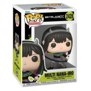 Funko Pop Multi Nana-Iro 2428 Beyblade X en su caja con vista lateral de la tienda de figuras coleccionables online spain dreampsop especializada en funko pop y youtooz