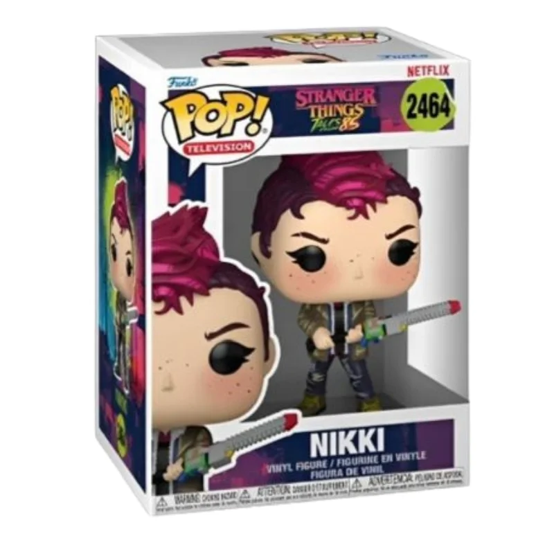 .Funko Pop Nikki 2464 Stranger Things en su caja con vista lateral de la tienda de figuras coleccionables online spain dreampsop especializada en funko pop y youtooz