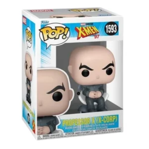 Funko Pop Professor X 1593 X-Men en su caja con vista lateral de la tienda de figuras coleccionables online spain dreampsop especializada en funko pop y youtooz