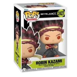 Funko Pop Robin Kazami 2427 Beyblade X en su caja con vista lateral de la tienda de figuras coleccionables online spain dreampsop especializada en funko pop y youtooz