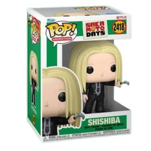 Funko Pop Shishiba 2418 Sakamoto Days en su caja con vista lateral de la tienda de figuras coleccionables online spain dreampsop especializada en funko pop y youtooz