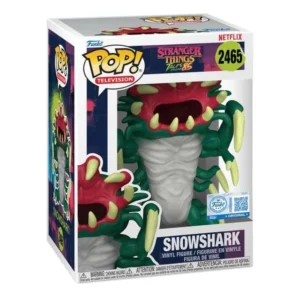 Funko Pop Snowshark 2465 SE Stranger Things en su caja con vista lateral de la tienda de figuras coleccionables online spain dreampsop especializada en funko pop y youtooz