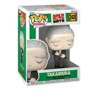 Funko Pop Takamura 2420 Sakamoto Days en su caja con vista lateral de la tienda de figuras coleccionables online spain dreampsop especializada en funko pop y youtooz