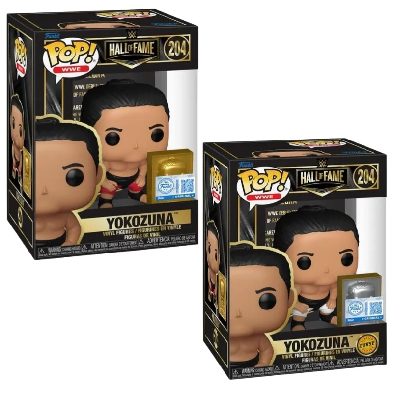 Funko Pop Yokozuna 204 SE Bundle WWE en sus cajas con vista lateral de la tienda de figuras coleccionables online spain dreampsop especializada en funko pop y youtooz