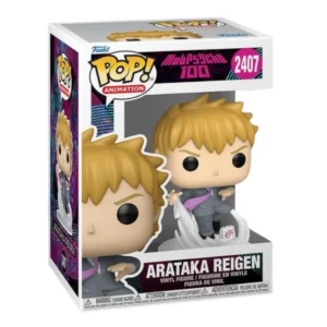Funko Pop Arataka Reigen 2407 Mob Psycho 100 en su caja con vista lateral de la tienda de figuras coleccionables online spain dreampsop especializada en funko pop y youtooz
