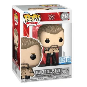 Funko Pop Diamond Dallas Page 214 SE WWE en su caja con vista lateral de la tienda de figuras coleccionables online spain dreampsop especializada en funko pop y youtooz
