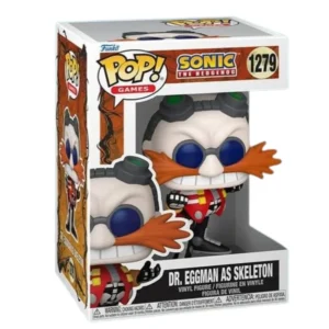 Funko Pop Dr. Eggman As Skeleton 1279 Sonic en su caja con vista lateral de la tienda de figuras coleccionables online spain dreampsop especializada en funko pop y youtooz