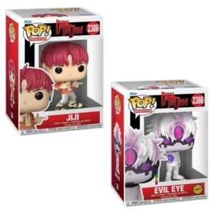 Funko Pop Jiji 2386 Bundle DanDaDan en sus cajas con vista lateral de la tienda de figuras coleccionables online spain dreampsop especializada en funko pop y youtooz
