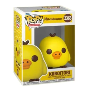 Funko Pop Kiiroitori 2363 Rilakkuma en su caja con vista lateral de la tienda de figuras coleccionables online spain dreampsop especializada en funko pop y youtooz