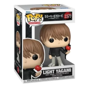Funko Pop Light Yagami 2379 Death Note en su caja con vista lateral de la tienda de figuras coleccionables online spain dreampsop especializada en funko pop y youtooz