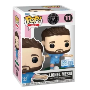 Funko Pop Lionel Messi 11 SE Fútbol en su caja con vista lateral de la tienda de figuras coleccionables online spain dreampsop especializada en funko pop y youtooz