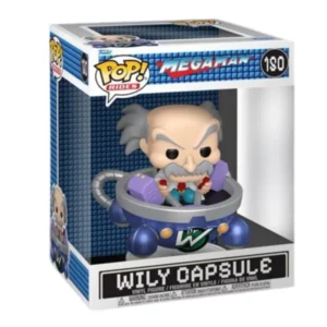 Funko Pop Rides Wily Capsule 180 Megaman en su caja con vista lateral de la tienda de figuras coleccionables online spain dreampsop especializada en funko pop y youtooz