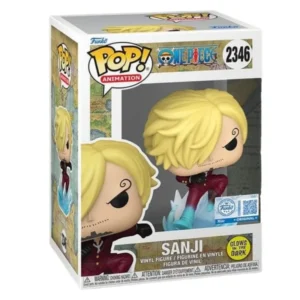 Funko Pop Sanji 2346 SE GITD One Piece en su caja con vista lateral de la tienda de figuras coleccionables online spain dreampsop especializada en funko pop y youtooz