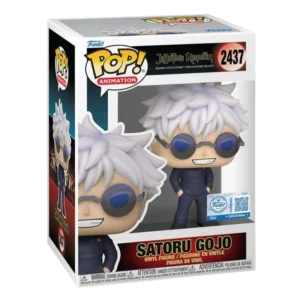 Funko Pop Satoru Gojo 2437 SE Jujutsu Kaisen en su caja con vista lateral de la tienda de figuras coleccionables online spain dreampsop especializada en funko pop y youtooz