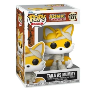 Funko Pop Tails As Mummy 1277 Sonic en su caja con vista lateral de la tienda de figuras coleccionables online spain dreampsop especializada en funko pop y youtooz