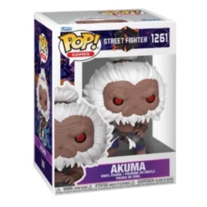 Funko Pop Akuma 1261 Street Fighter en su caja con vista lateral de la tienda de figuras coleccionables online spain dreampsop especializada en funko pop y youtooz