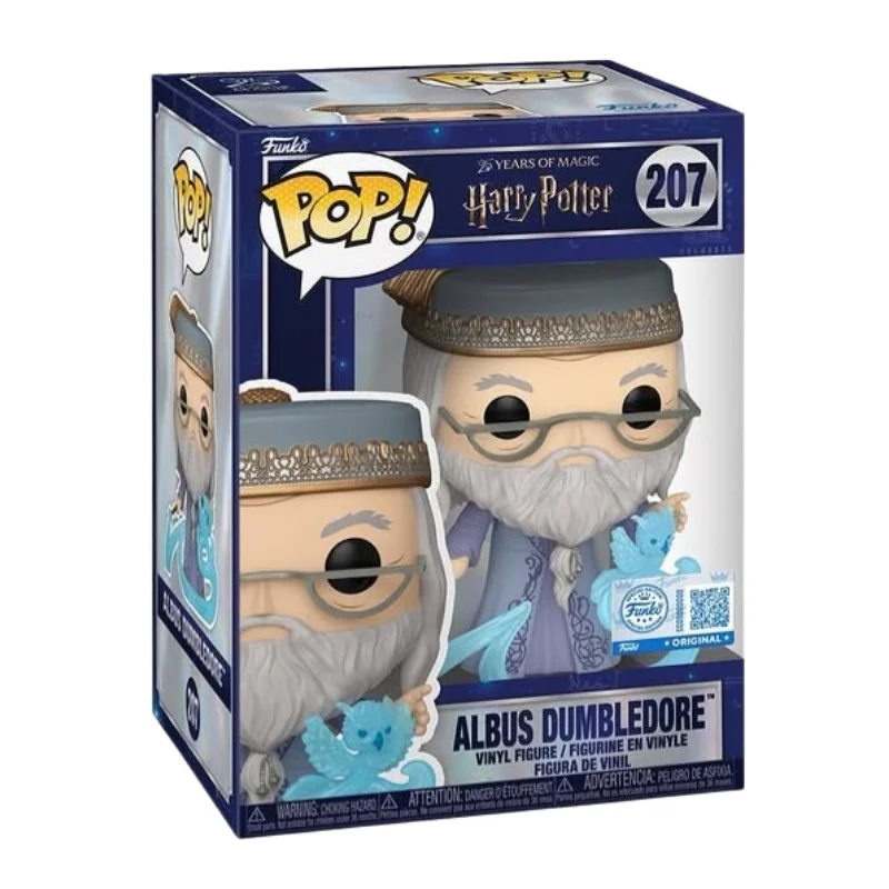 Funko Pop Albus Dumbledore 207 SE Harry Potter en su caja con vista lateral de la tienda de figuras coleccionables online spain dreampsop especializada en funko pop y youtooz