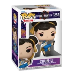 Funko Pop Chun-Li 1259 Street Fighter en su caja con vista lateral de la tienda de figuras coleccionables online spain dreampsop especializada en funko pop y youtooz