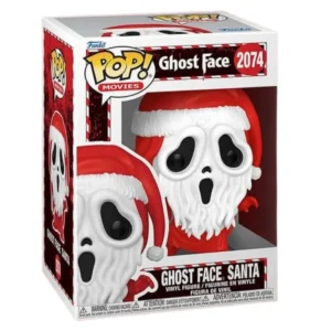 Funko Pop Ghost Face Santa 2074 en su caja con vista lateral de la tienda de figuras coleccionables online spain dreamspop especializada en funko pop y youtooz