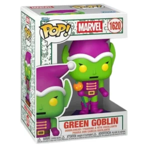 Funko Pop Green Goblin 1620 Marvel en su caja con vista lateral de la tienda de figuras coleccionables online spain dreamspop especializada en funko pop y youtooz