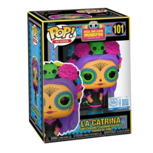 Funko Pop La Catrina 101 SE Dia de los Muertos en su caja con vista lateral de la tienda de figuras coleccionables online spain dreamspop especializada en funko pop y youtooz