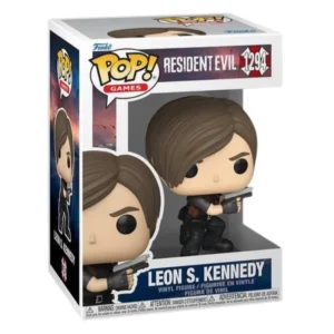 Funko Pop Leon S. Kennedy 1294 Resident Evil en su caja con vista lateral de la tienda de figuras coleccionables online spain dreamspop especializada en funko pop y youtooz
