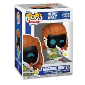 Funko Pop Machine Hunter 1303 Astro Bot en su caja con vista lateral de la tienda de figuras coleccionables online spain dreampsop especializada en funko pop y youtooz