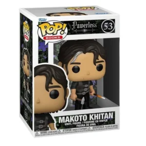 Funko Pop Makoto Khitan 53 Powerless en su caja con vista lateral de la tienda de figuras coleccionables online spain dreamspop especializada en funko pop y youtooz