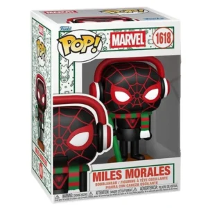 Funko Pop Miles Morales 1618 Marvel en su caja con vista lateral de la tienda de figuras coleccionables online spain dreamspop especializada en funko pop y youtooz