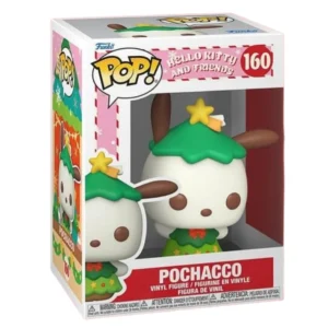 Funko Pop Pochacco 160 Hello Kitty en su caja con vista lateral de la tienda de figuras coleccionables online spain dreamspop especializada en funko pop y youtooz