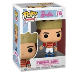 Funko Pop Prince Eric 175 Barbie en su caja con vista lateral de la tienda de figuras coleccionables online spain dreamspop especializada en funko pop y youtooz