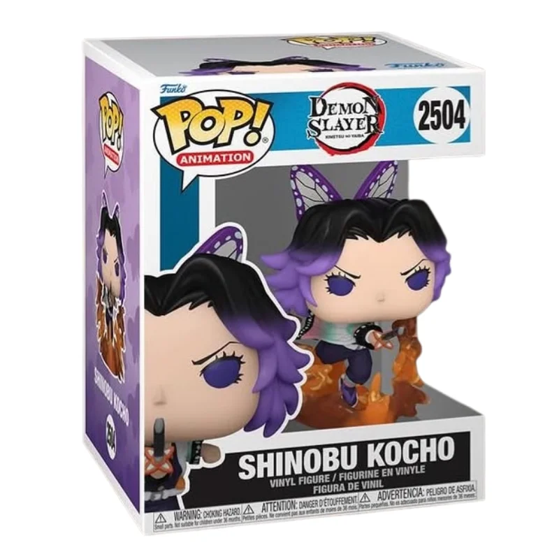 Funko Pop Shinobu Kocho 2504 Demon Slayer en su caja con vista lateral de la tienda de figuras coleccionables online spain dreampsop especializada en funko pop y youtooz