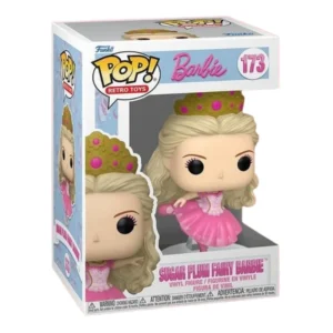 Funko Pop Sugar Plum Fairy Barbie 173 Barbie en su caja con vista lateral de la tienda de figuras coleccionables online spain dreamspop especializada en funko pop y youtooz