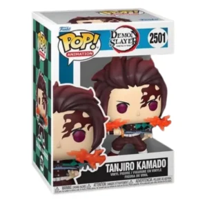 Funko Pop Tanjiro Kamado 2501 Demon Slayer en su caja con vista lateral de la tienda de figuras coleccionables online spain dreampsop especializada en funko pop y youtooz